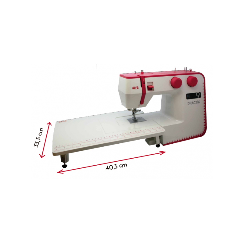 Máquina de coser Alfa Style20 + Funda + Mesa de prolongación por 179.99€